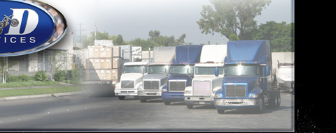 D and D Services, fleet of trucks.